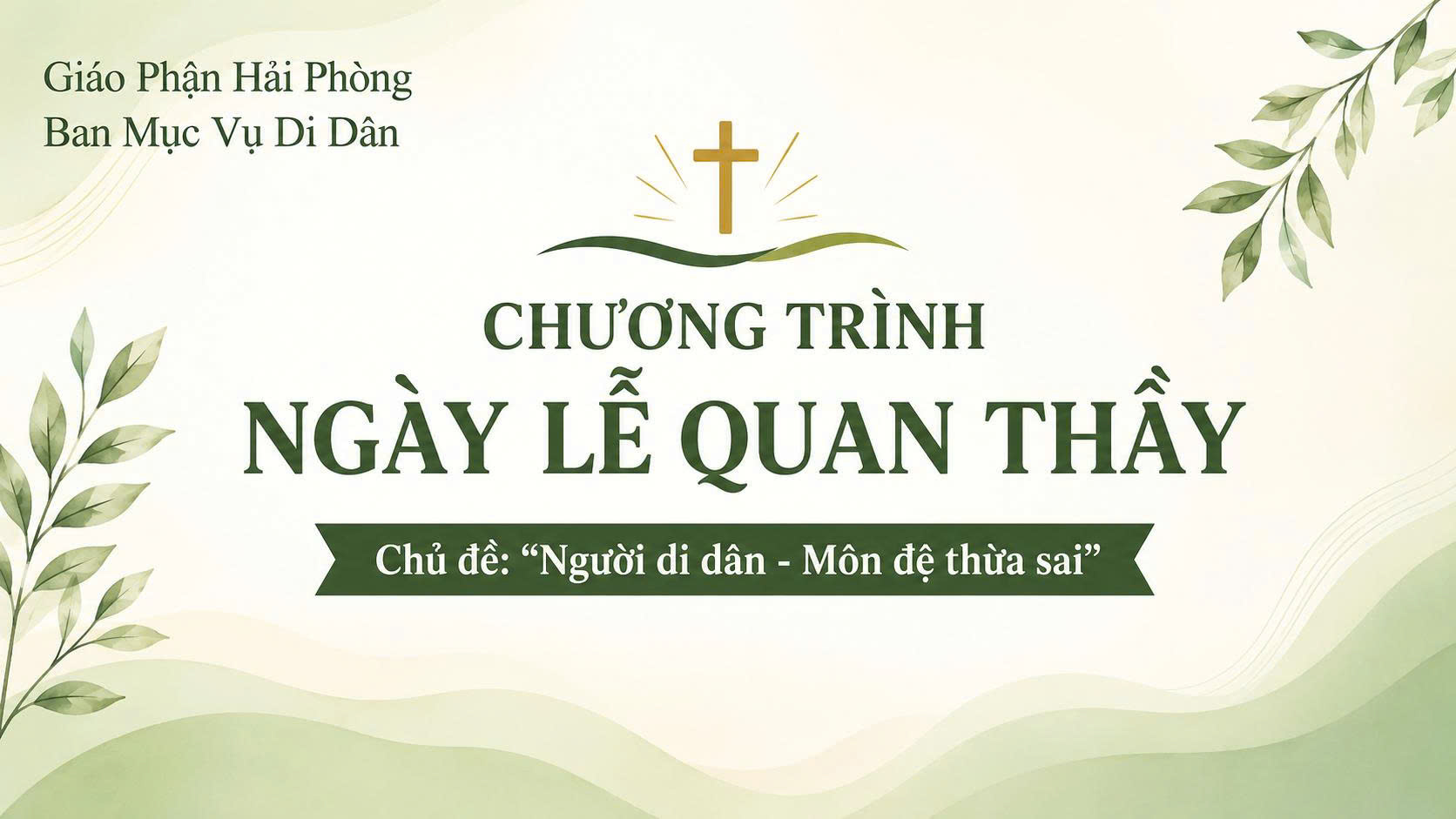 Ban Mục vụ Di dân thông báo ngày gặp mặt mừng lễ Quan Thầy